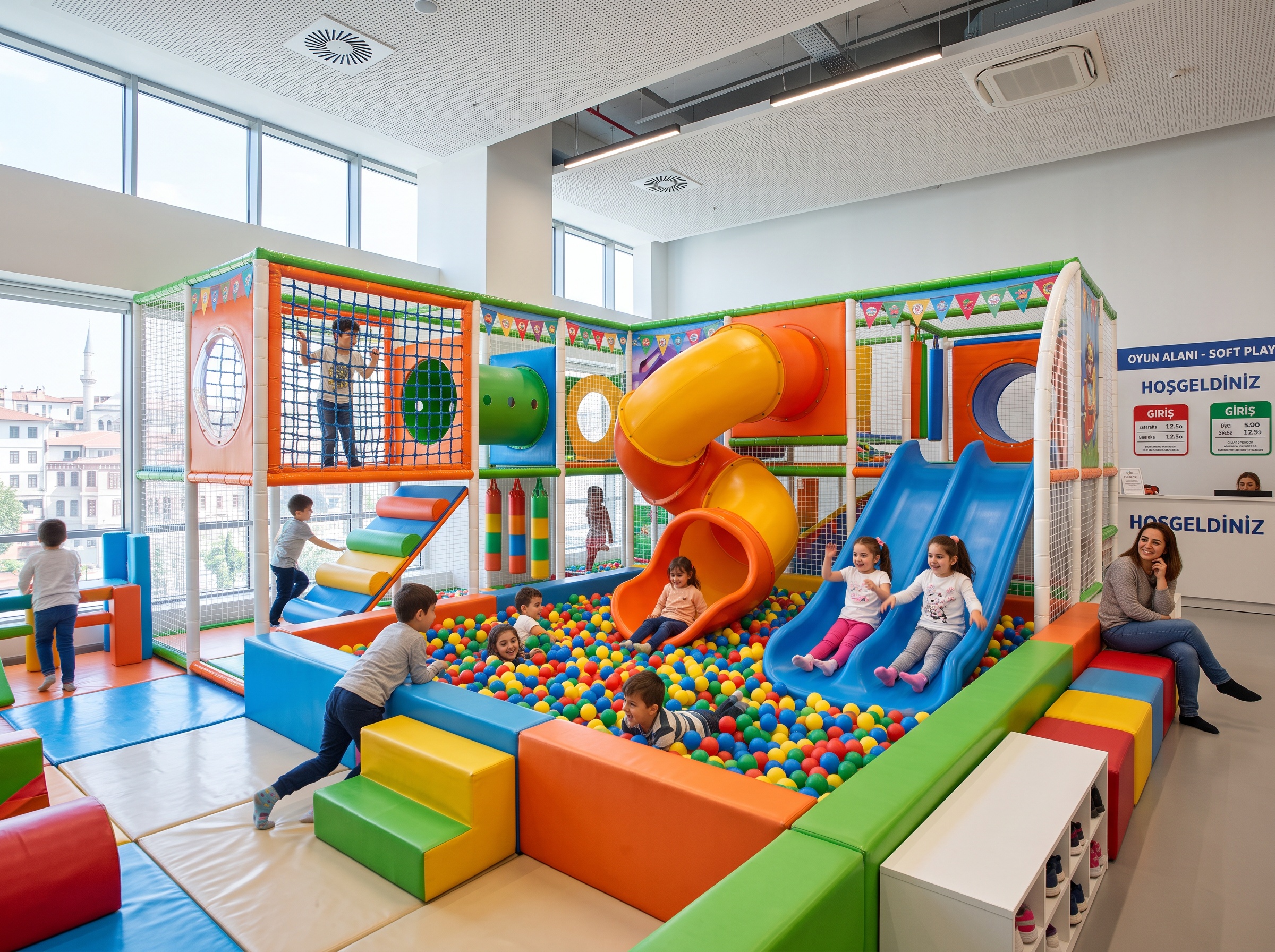 Indoor soft play equipment for children