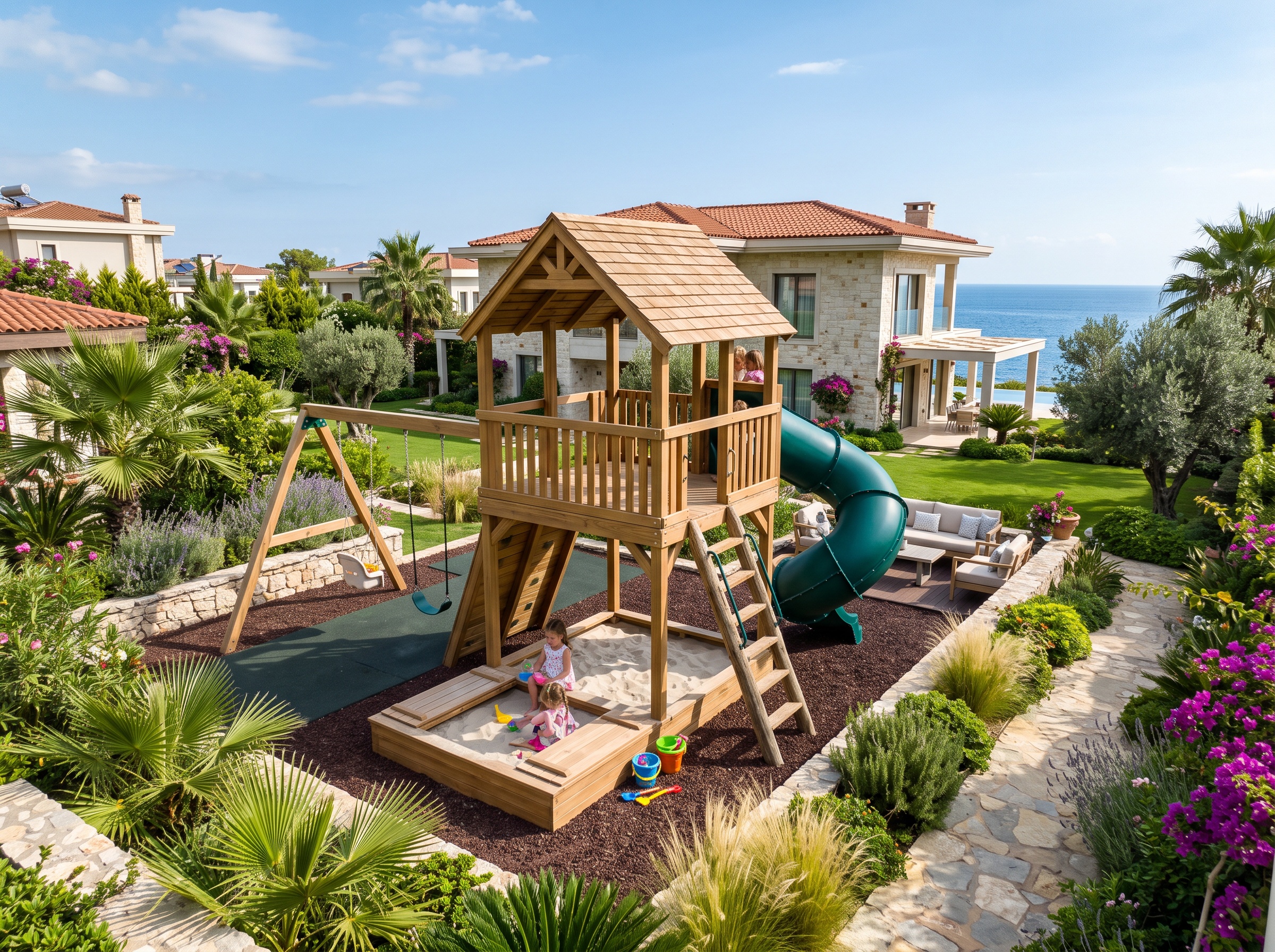 Premium villa garden playground
